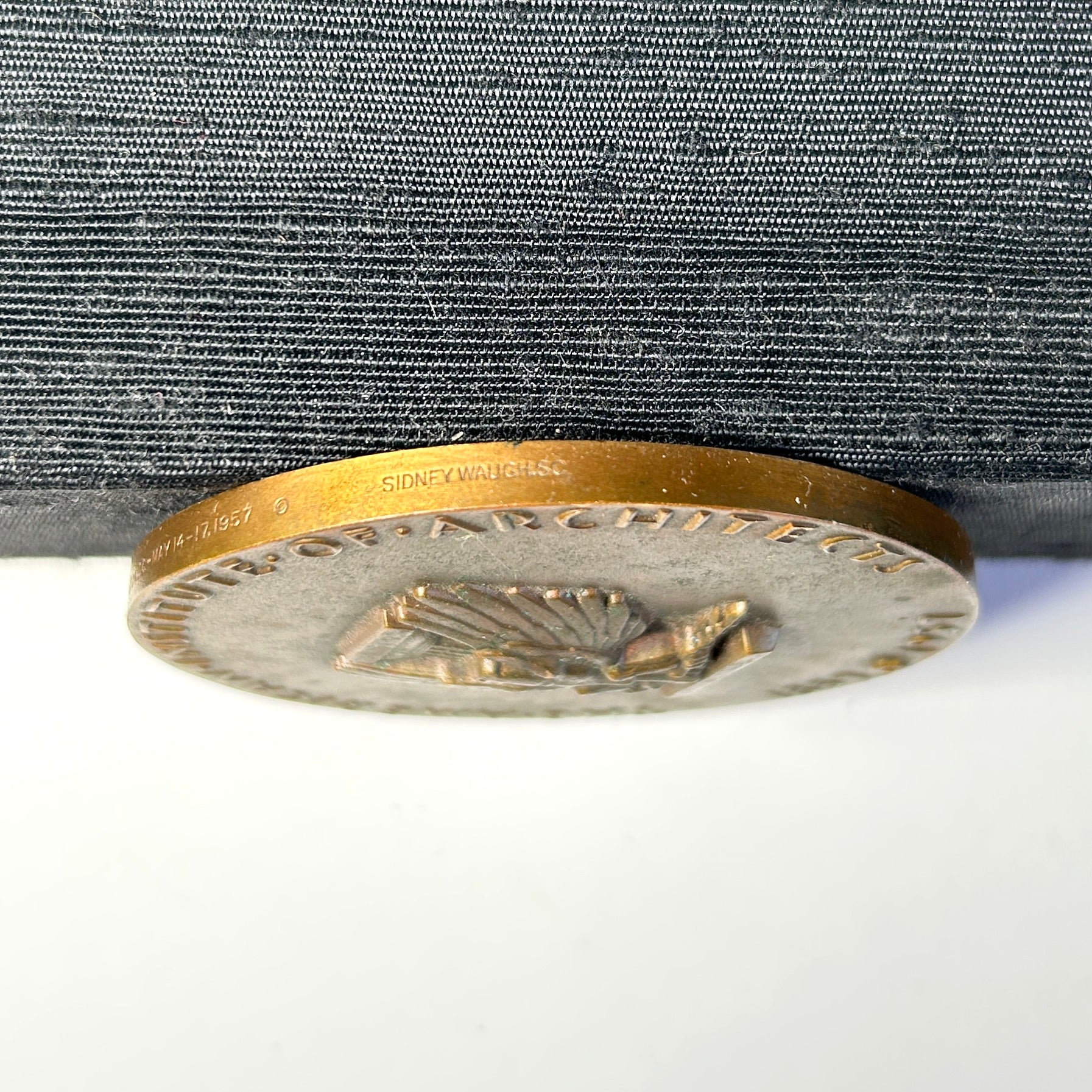Sidney Waugh's American Institute of Architects Centennial Bronze Paperweight, 1957