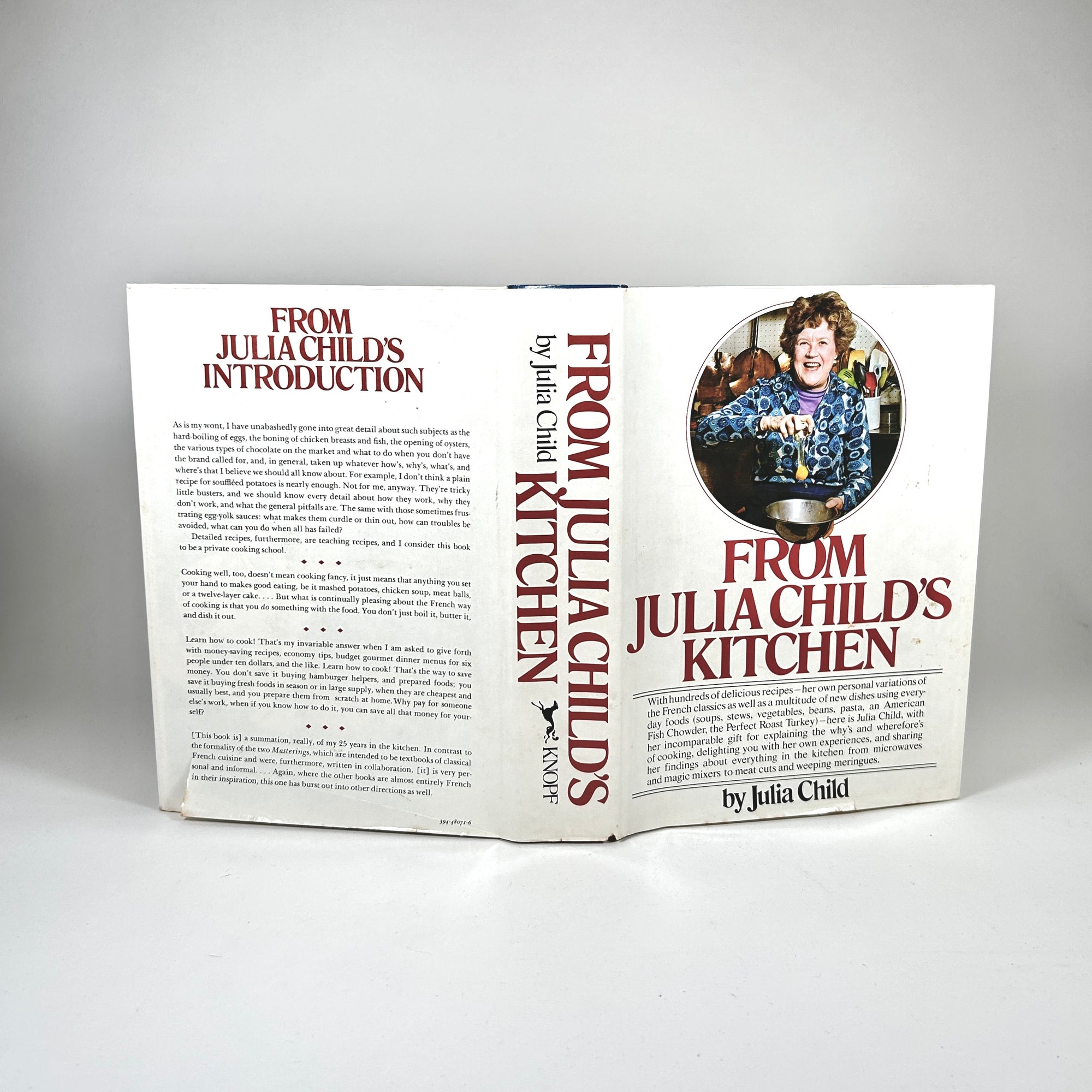 From Julia Child's Kitchen 1975 First Edition Signed Cookbook