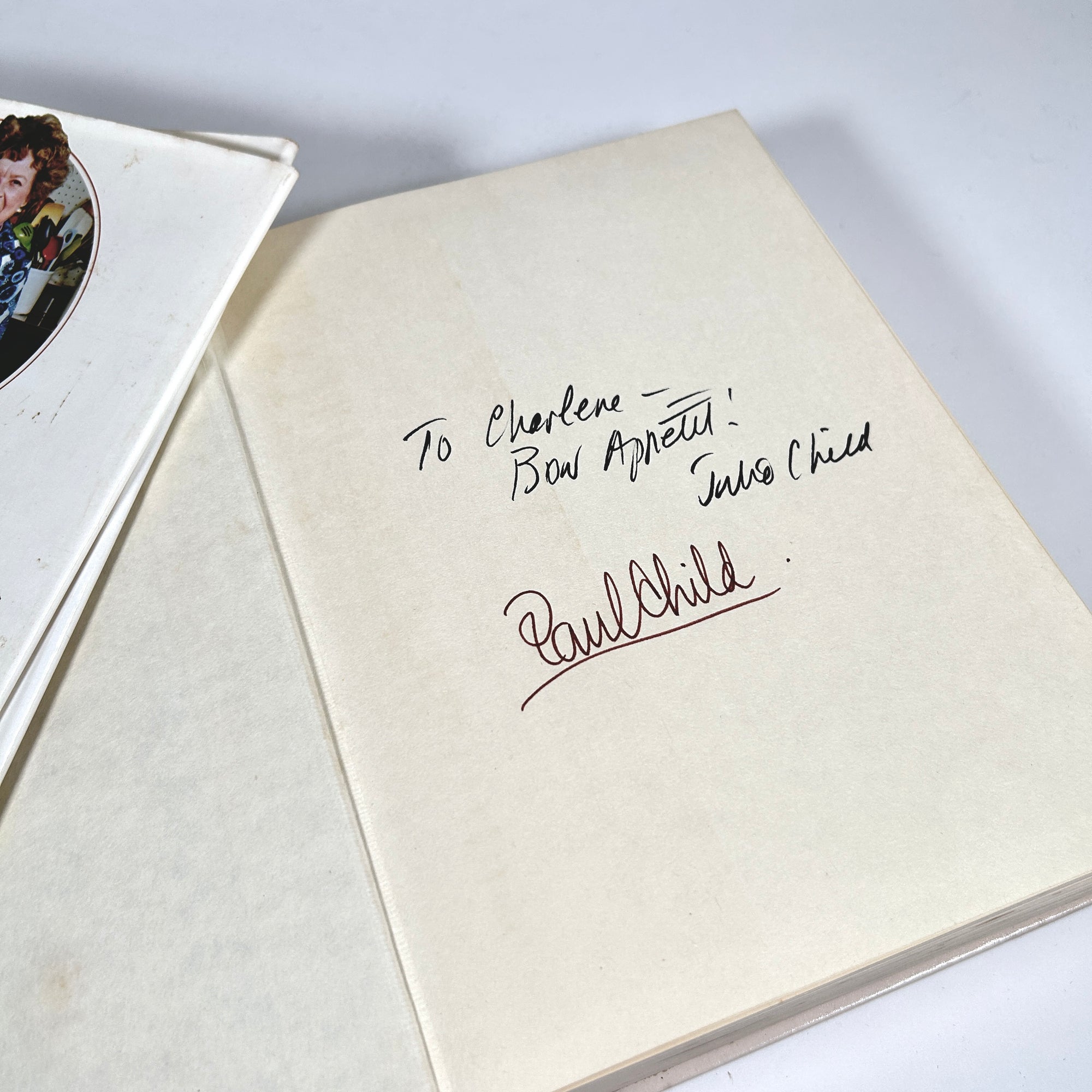 From Julia Child's Kitchen 1975 First Edition Signed Cookbook