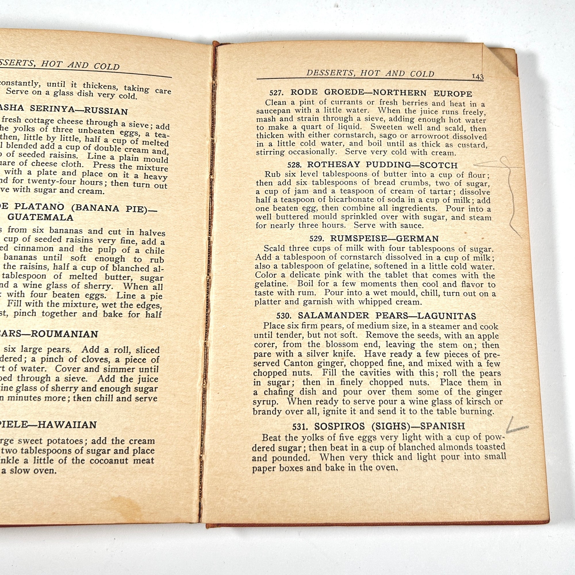 Pan-Pacific Cookbook Savory Bits From the World's Fair 1915 First Edition