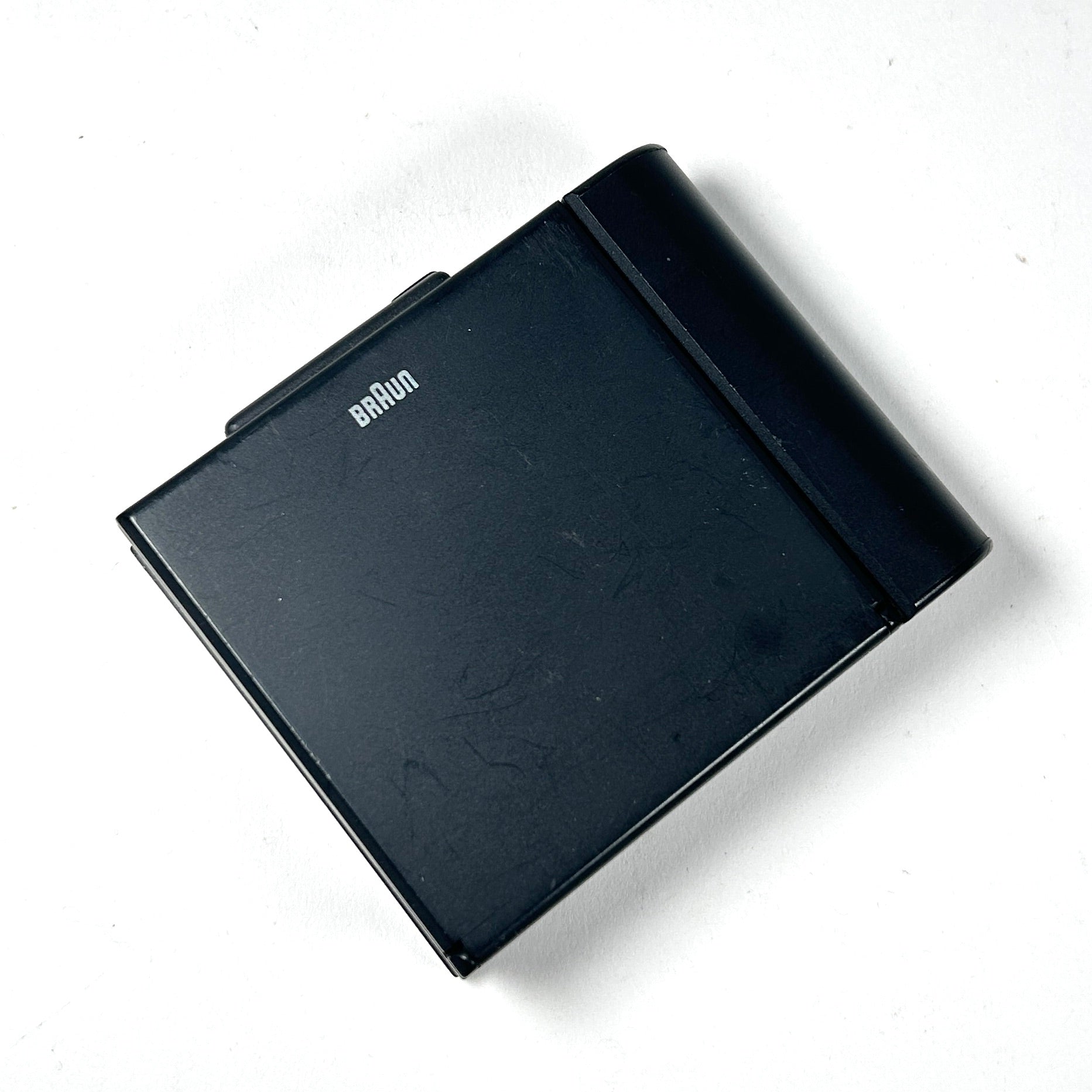 Braun Black Travel Clock by Dietrich Lubs &amp; Dieter Rams Model AB313 SL