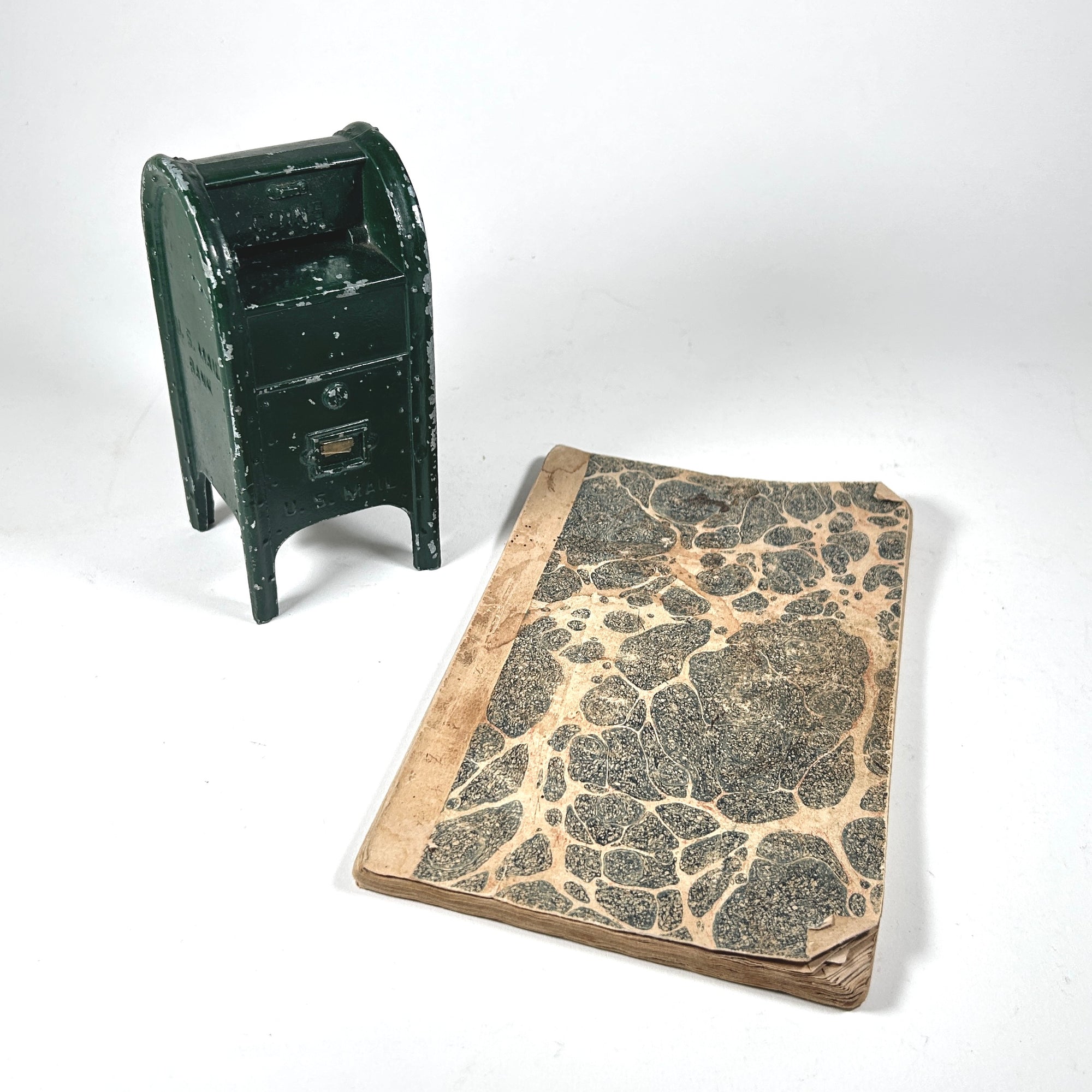 Postal Ephemera - 1811 United States Post Office Office Listing and Vintage Coin Bank