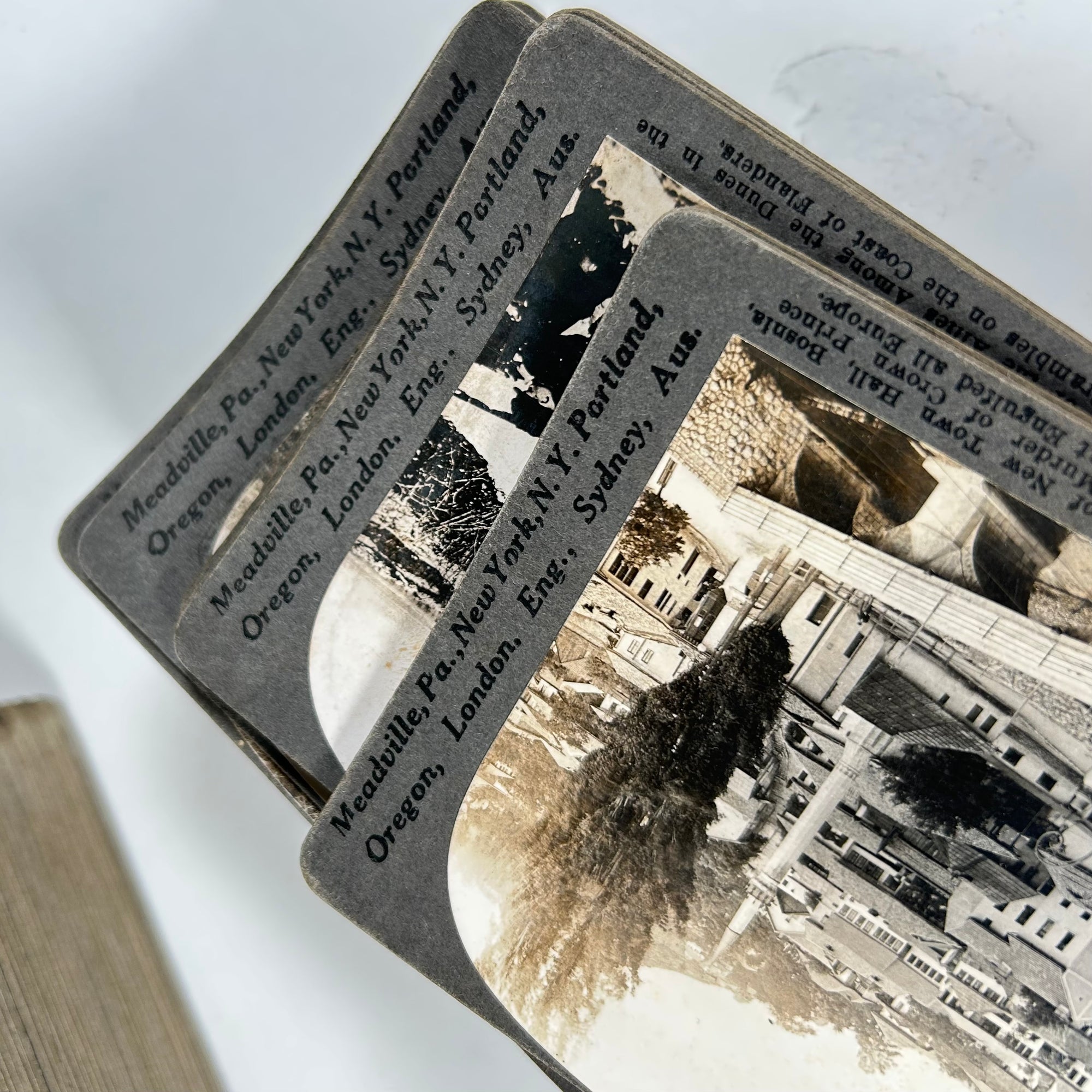 Keystone View Company Stereographs - 101 Mixed Card Lot of WW1 and Others