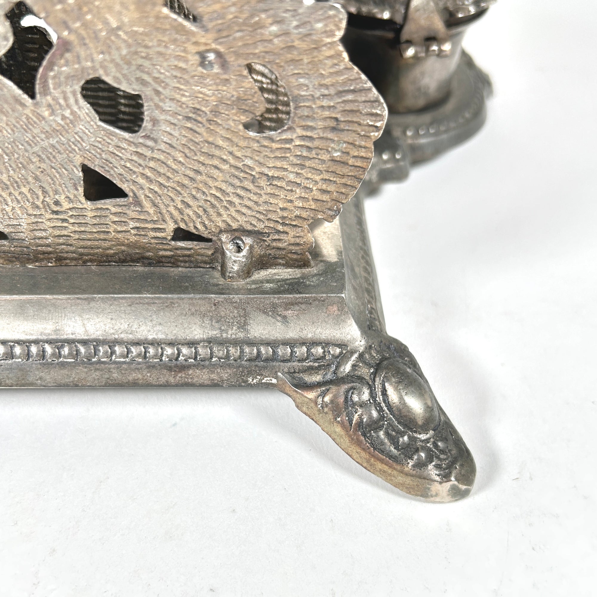 Rococo Style Double Inkwell and Letter Holder, Italy/France, c. 1900