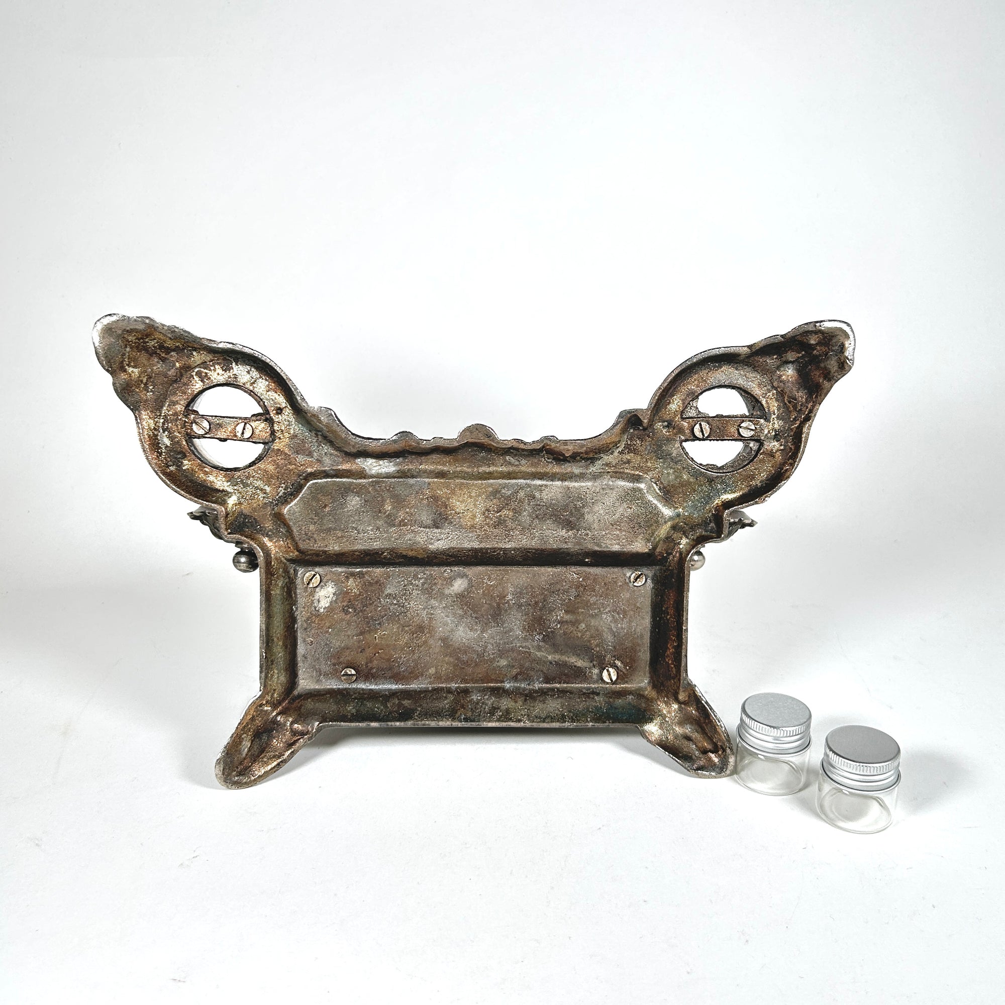 Rococo Style Double Inkwell and Letter Holder, Italy/France, c. 1900