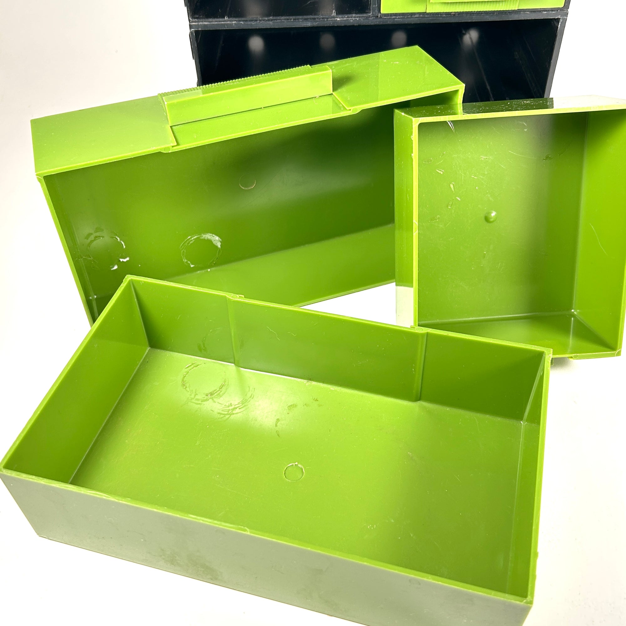 Vintage Electrix Modular Tool Cabinet in Avocado Green
