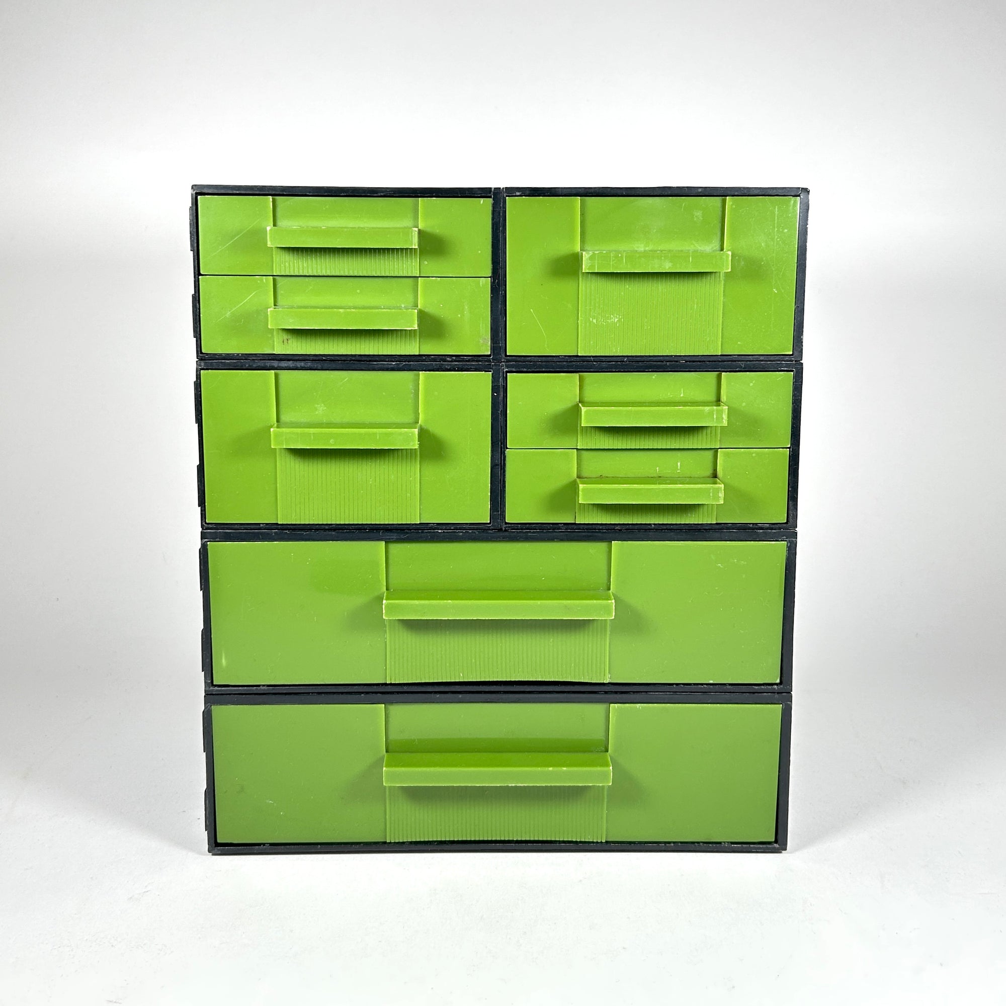 Vintage Electrix Modular Tool Cabinet in Avocado Green