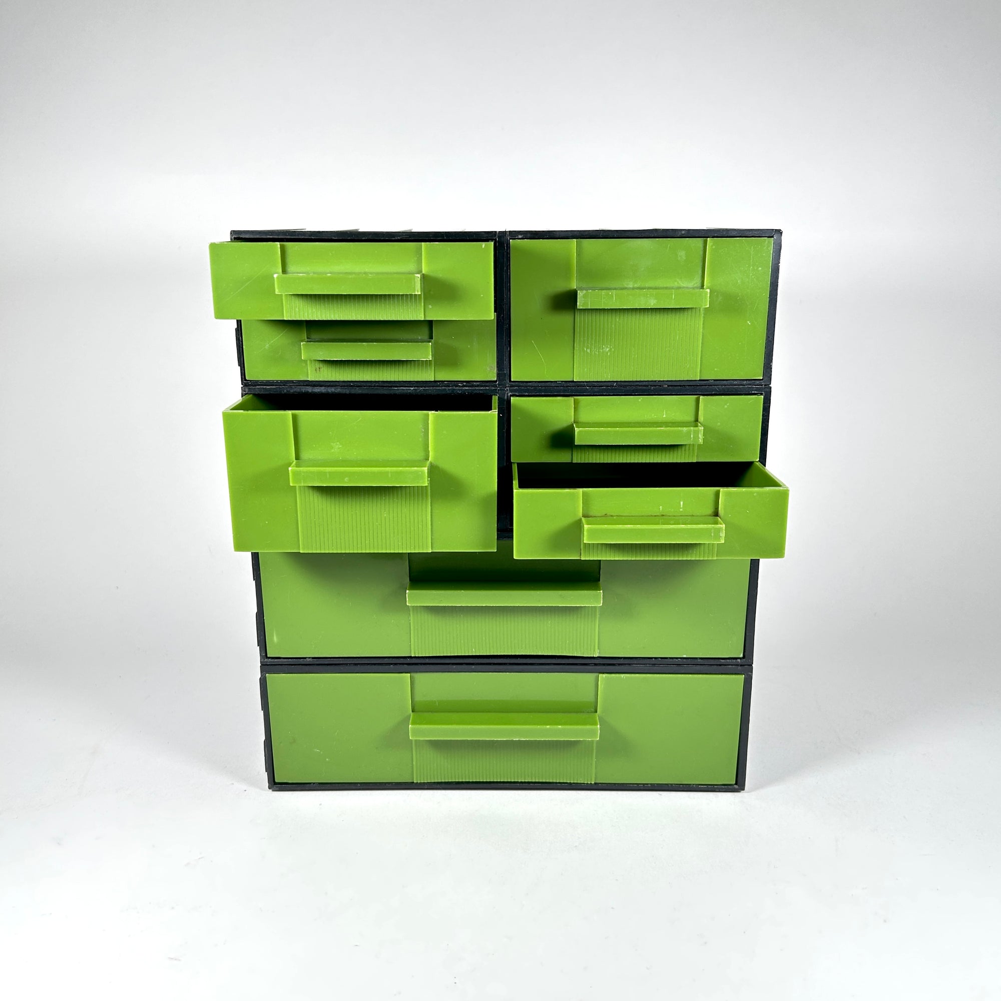 Vintage Electrix Modular Tool Cabinet in Avocado Green