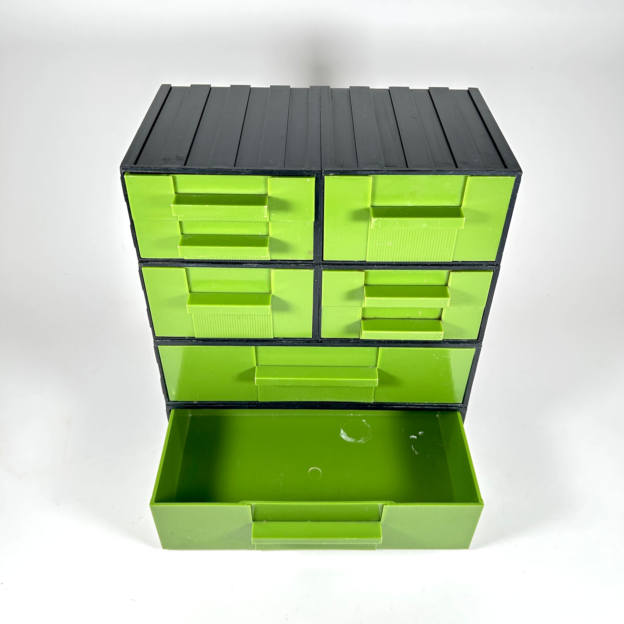 Vintage Electrix Modular Tool Cabinet in Avocado Green