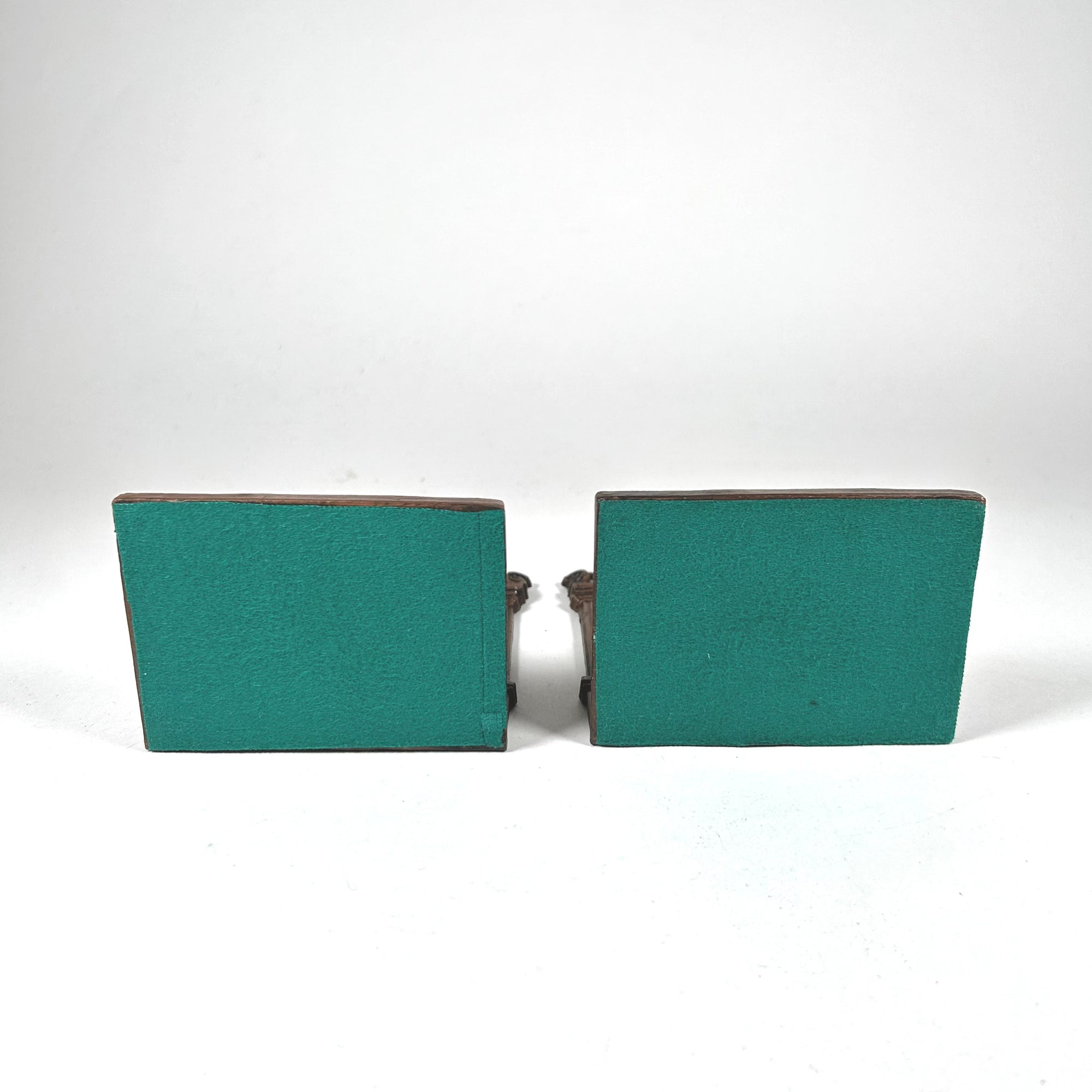 Antique Weidlich Brothers Temple of Knowledge Metal Bookends