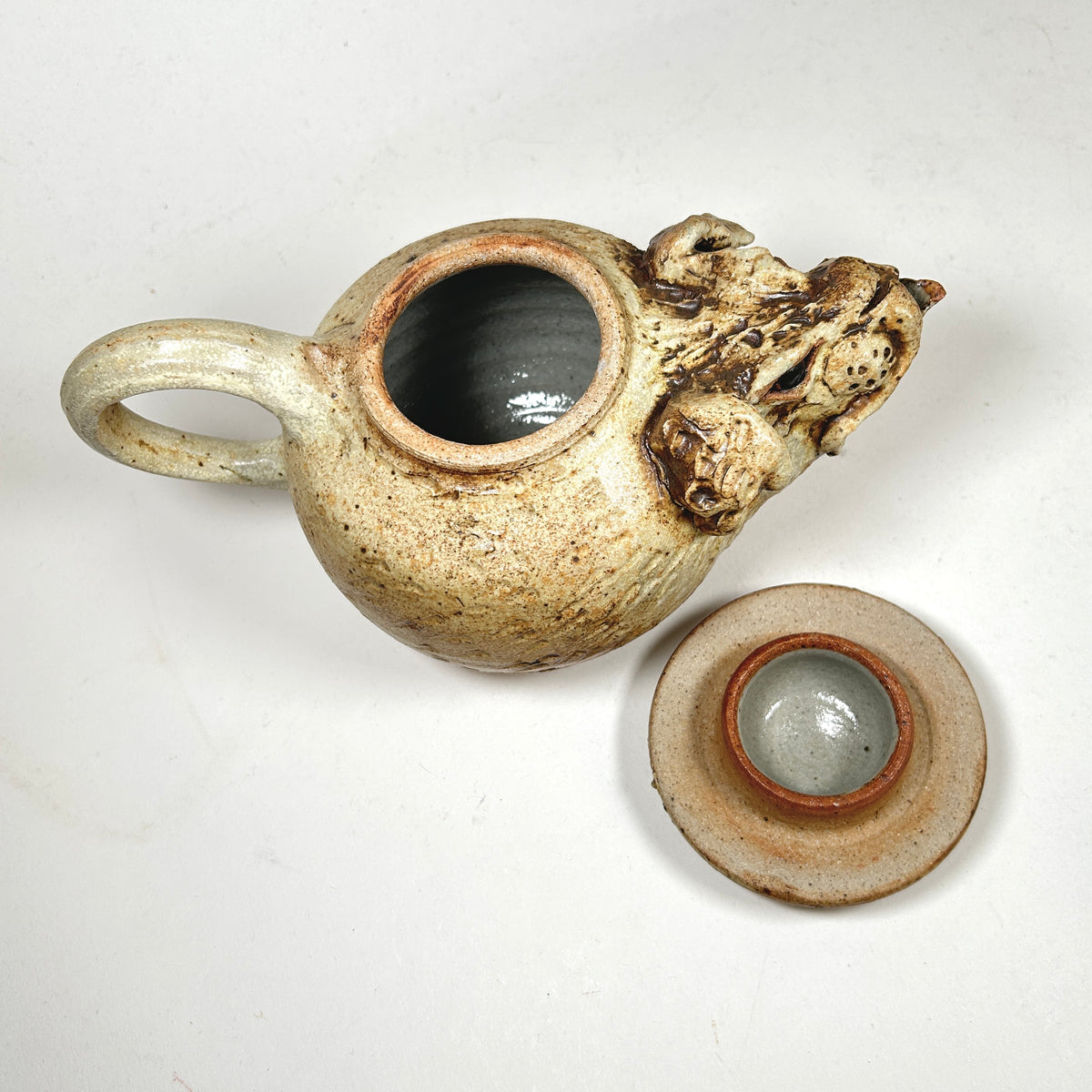 Camp Climax Pottery Hennig Studio Rabbit Hare Ceramic Teapot
