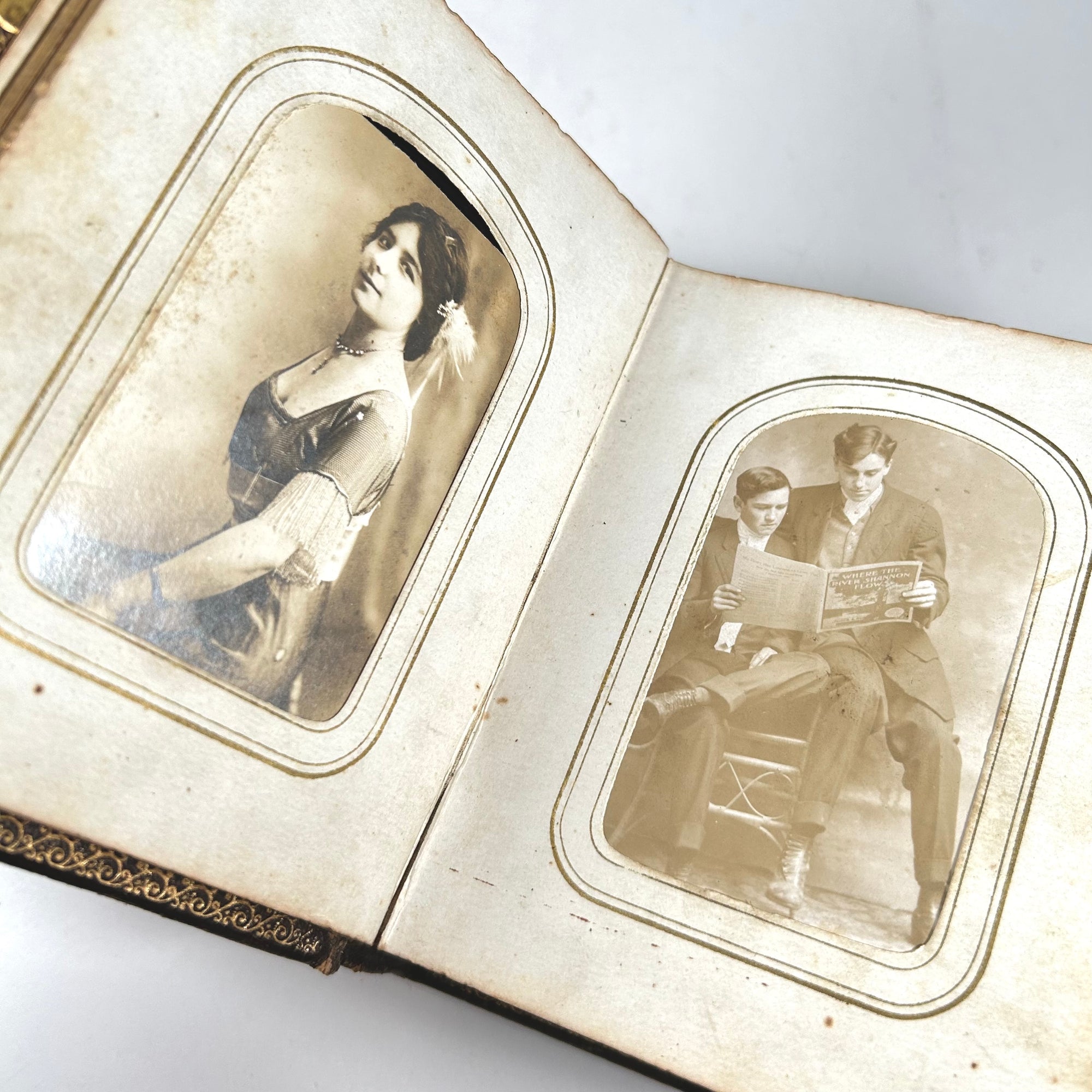 Victorian Photo Album Filled with Tintypes, Photos, and Carte de Visite