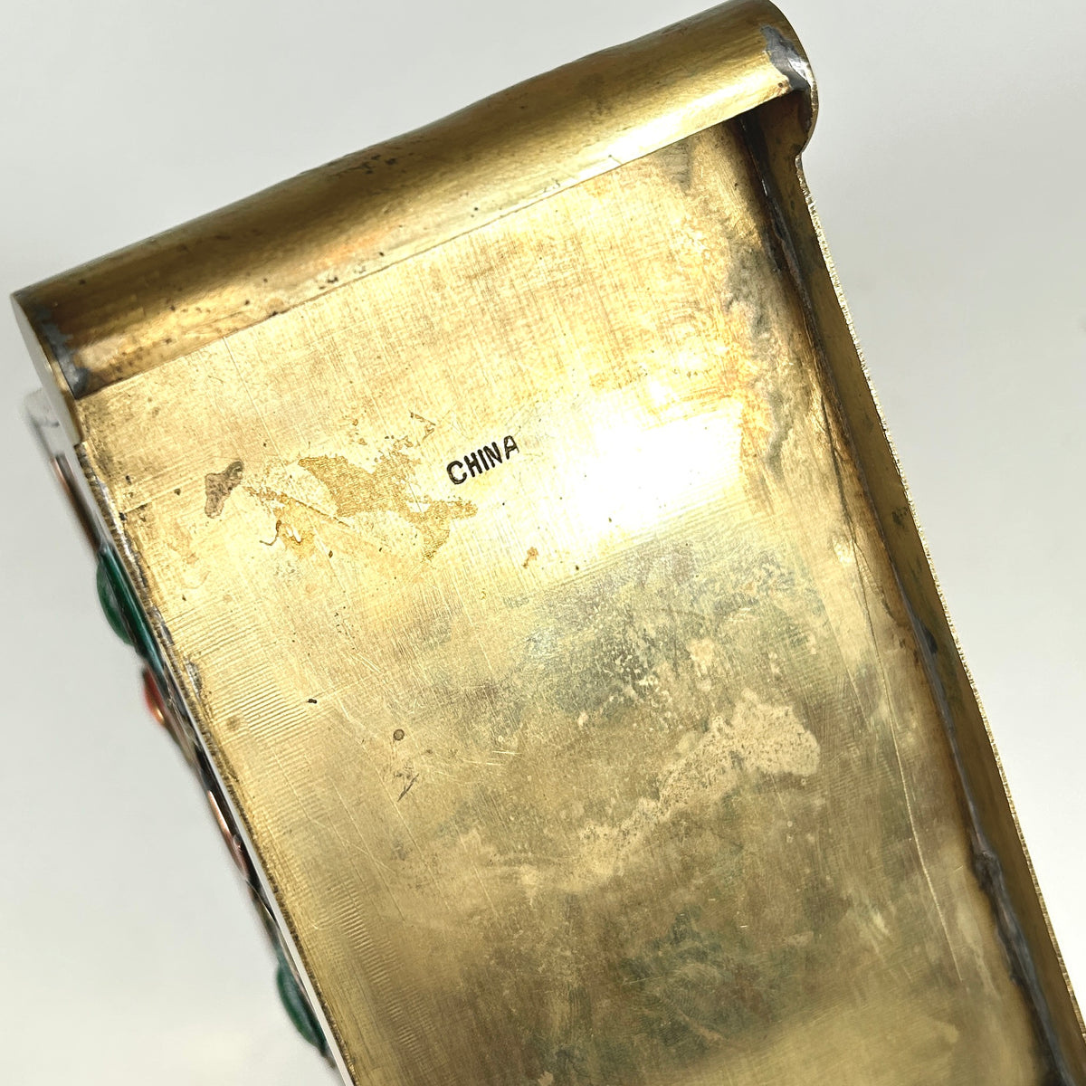 Early 20th Century Chinese Brass and Copper Rectangular Vessel or Planter