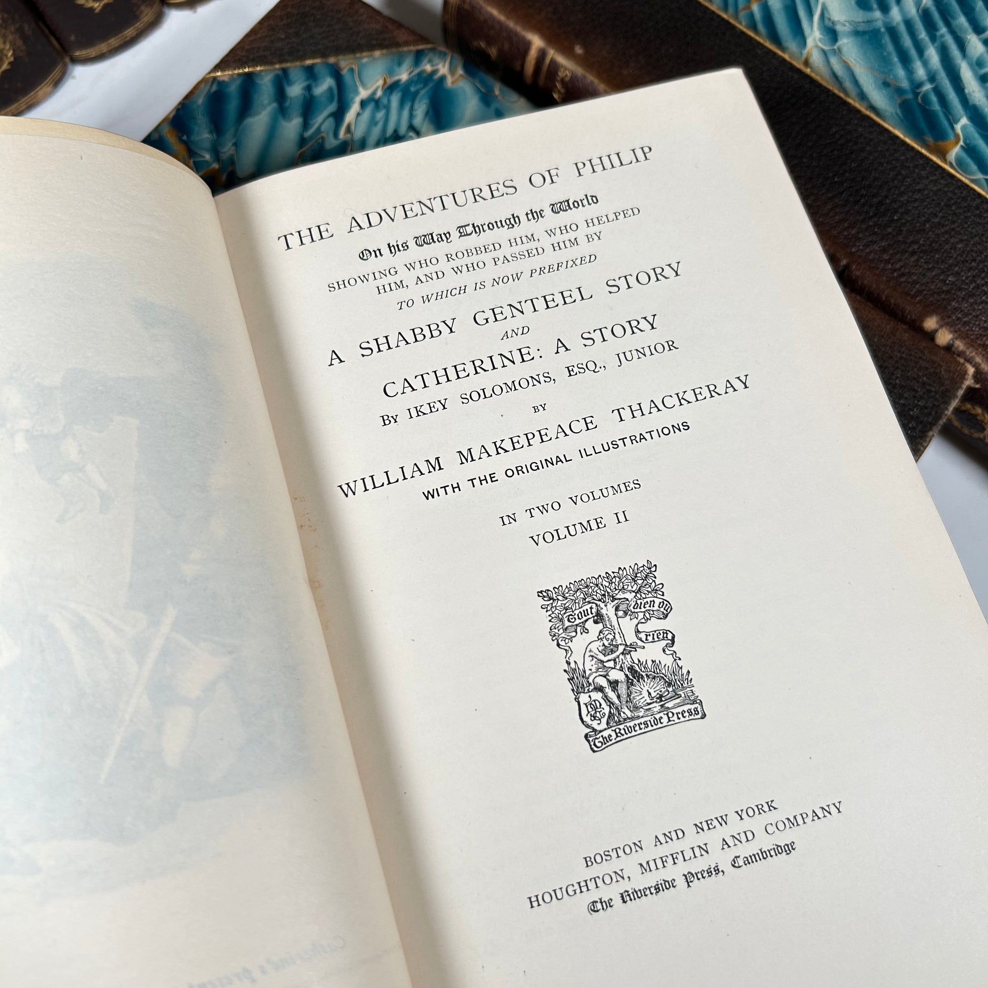 The Complete Works of William Makepeace Thackeray 1889 Riverside Press. Incomplete Set