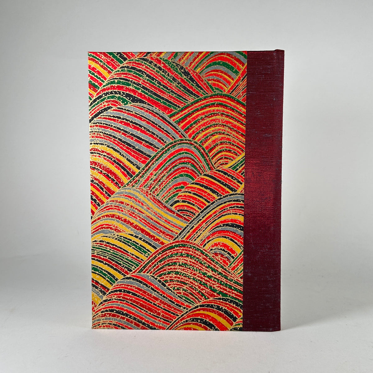 Unlined Journal with Red Wave Cover by Eight Books SF
