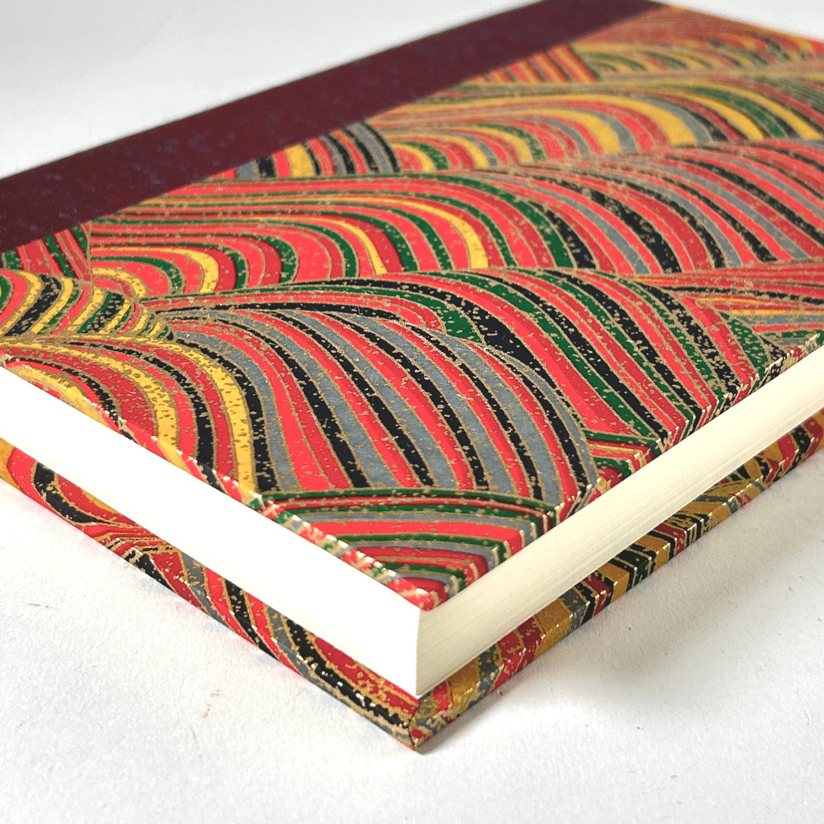 Unlined Journal with Red Wave Cover by Eight Books SF