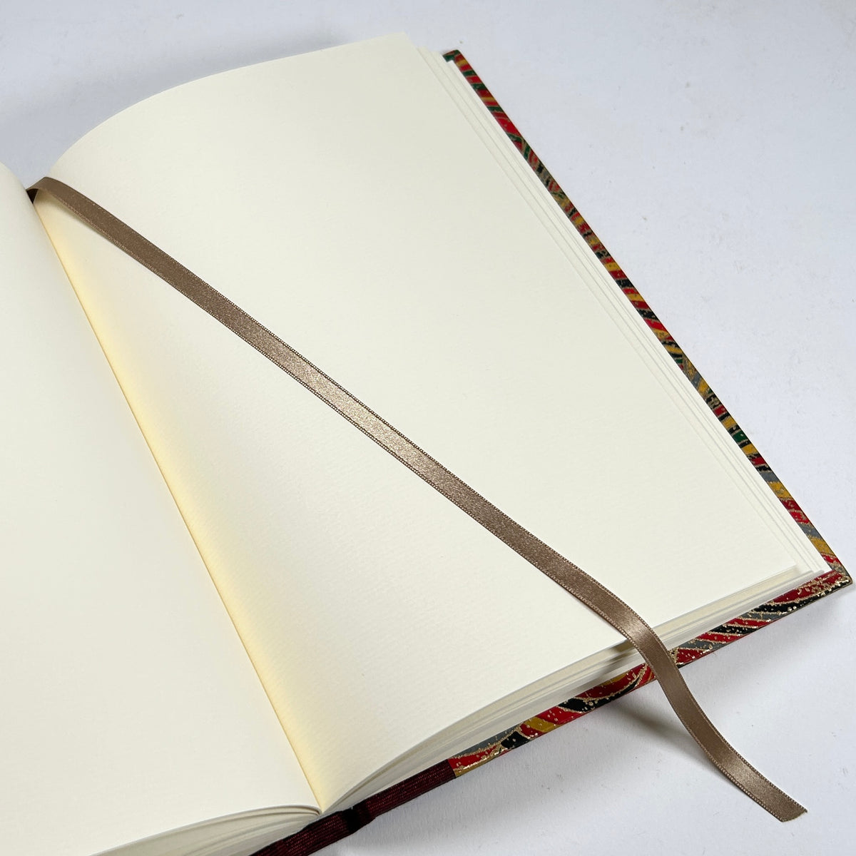 Unlined Journal with Red Wave Cover by Eight Books SF