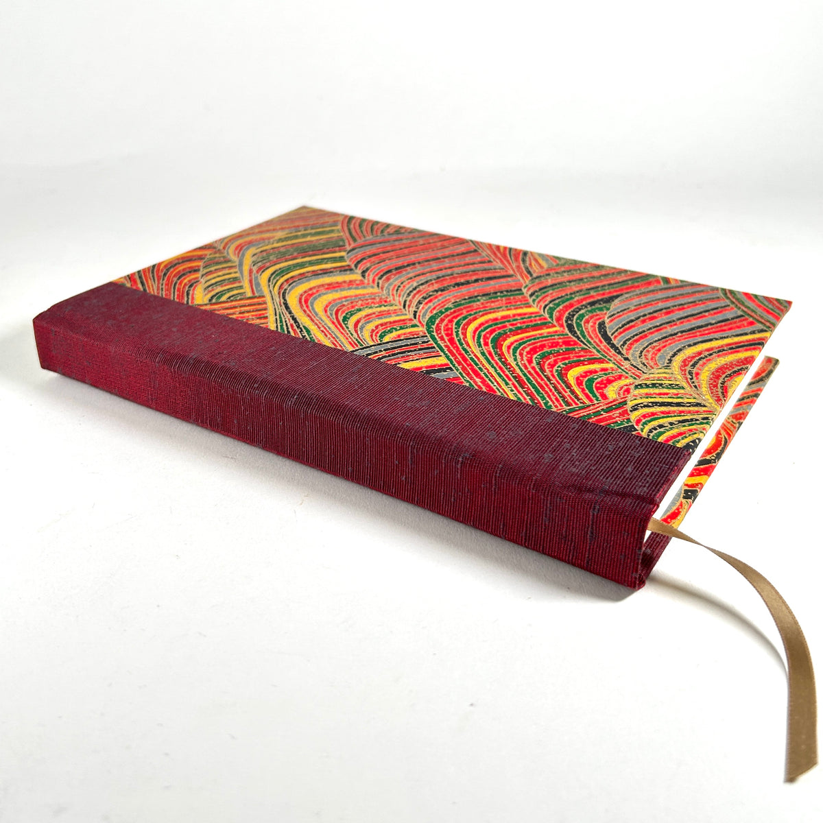 Unlined Journal with Red Wave Cover by Eight Books SF