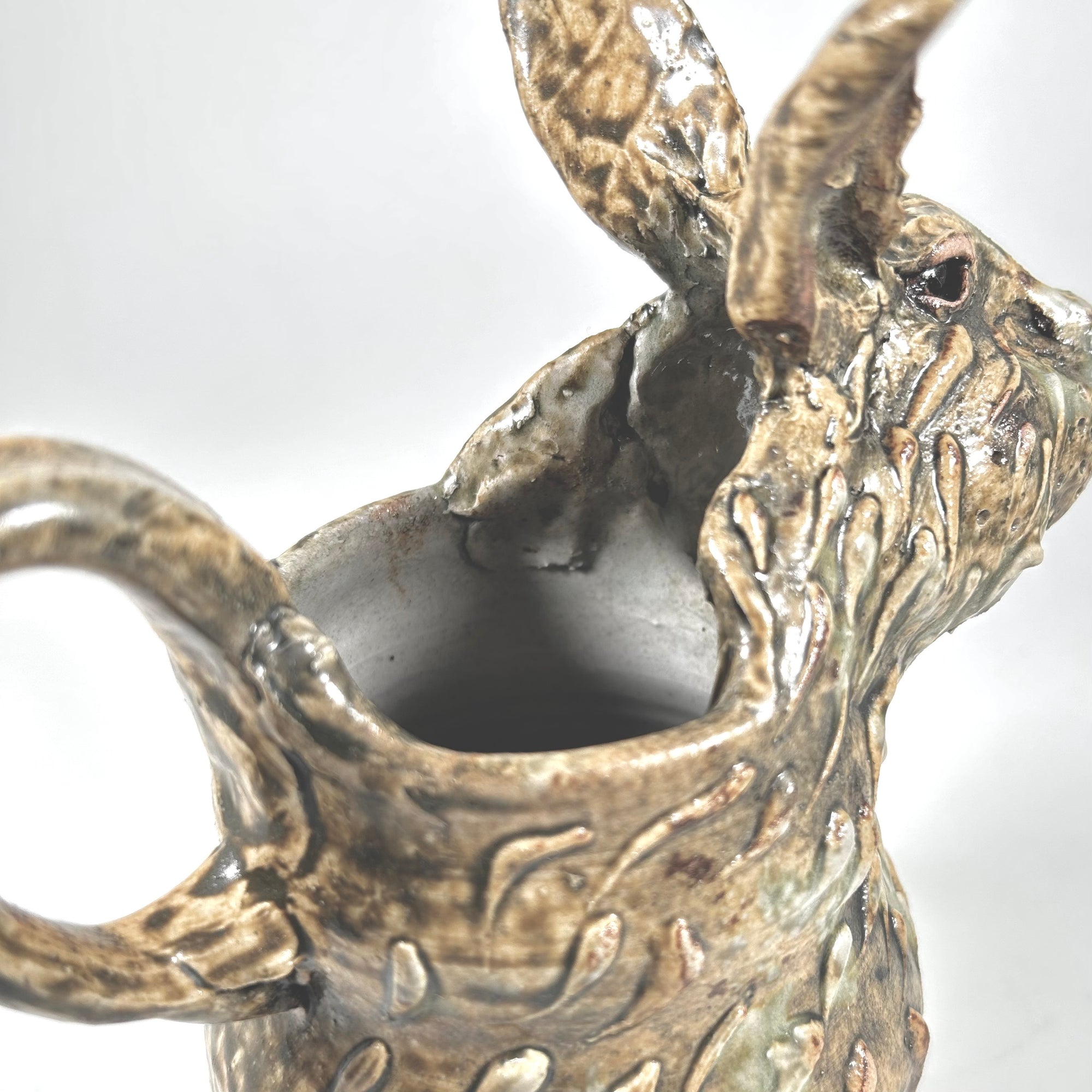 Dan and Laurie Hennig Camp Climax Pottery Rabbit Pitcher - Free Shipping